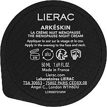 Ночной крем для лица Lierac Arkeskin The Menopause Night Cream Refill (сменный блок)