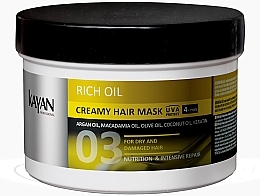 Крем-маска для сухих и поврежденных волос Kayan Professional Rich Oil Creamy Hair Mask