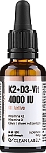 Βιταμίνη ελαίου K2 + D3 Pharmovit Clean Label K2 + D3-Vit 4000 IU Oil Active