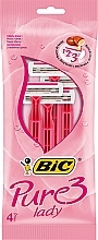 Женский станок "Pure 3 Lady", розовый, 4шт Bic