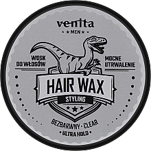 Бесцветный воск для укладки волос Venita Men Hair Wax Clear