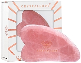 Массажер для лица Crystallove Rose Quartz Guasha