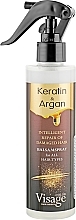 Бальзам-спрей для волос с кератином и аргановым маслом Visage Keratin & Argan Balsam Spray