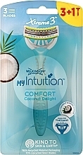 Бритва одноразовая, 4 шт Wilkinson Sword Xtreme 3 My Intuition Comfort Coconut Delight