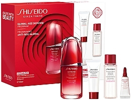 Набор Shiseido Ultimune Global Age Defense Program (f/conc/50ml + f/foam/15ml + softner/30ml + eye/conc/3ml)