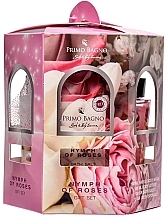 Sada Primo Bagno Nymph Of Roses Set (b/lot/100ml + sh/gel/100ml + bath/solt/100g + sponge)