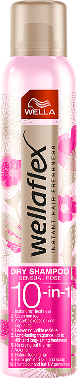 Suchý šampon - Wella Wellaflex Dry Shampoo Sensual Rose 10-in-1