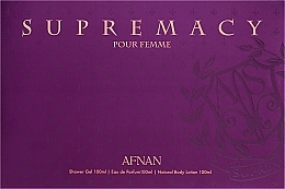 Afnan Perfumes Supermacy Femme Purple Sada (edp/100 ml + sh/gel/100 ml + b/lot/100 ml)