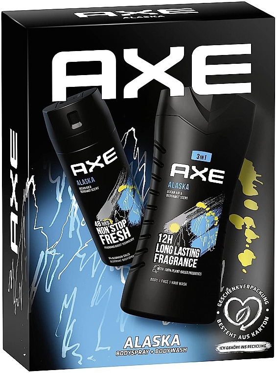 Sada - Axe Alaska Gift Set (sh/gel/250ml + b/spray/150ml) 