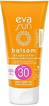 Balzám na opalování SPF 30 s jantarovým biokomplexem a vitamínem E pro citlivou pokožku se sklonem k praskání kapilár Eva Natura Sun Protection Balm SPF30