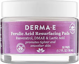 Отшелушивающие пилинг-диски для лица Derma E Ferulic Acid Resurfacing Pads