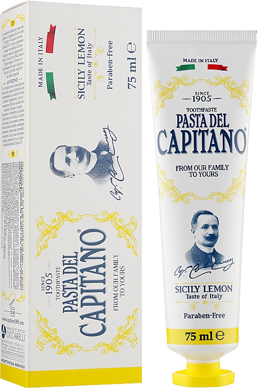 Зубная паста "Сицилийский лимон" - Pasta Del Capitano Sicily Lemon Toothpaste