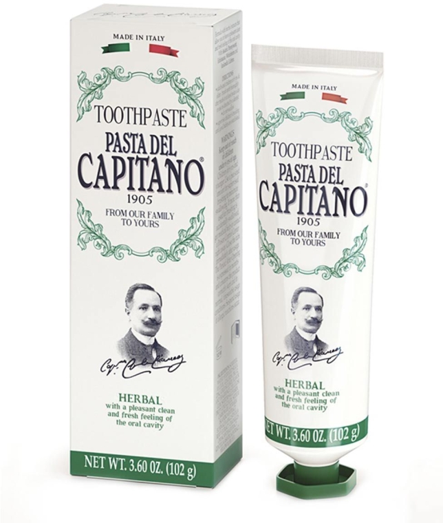 Зубная паста с экстрактами трав - Pasta Del Capitano 1905 Natural Herbs Toothpaste