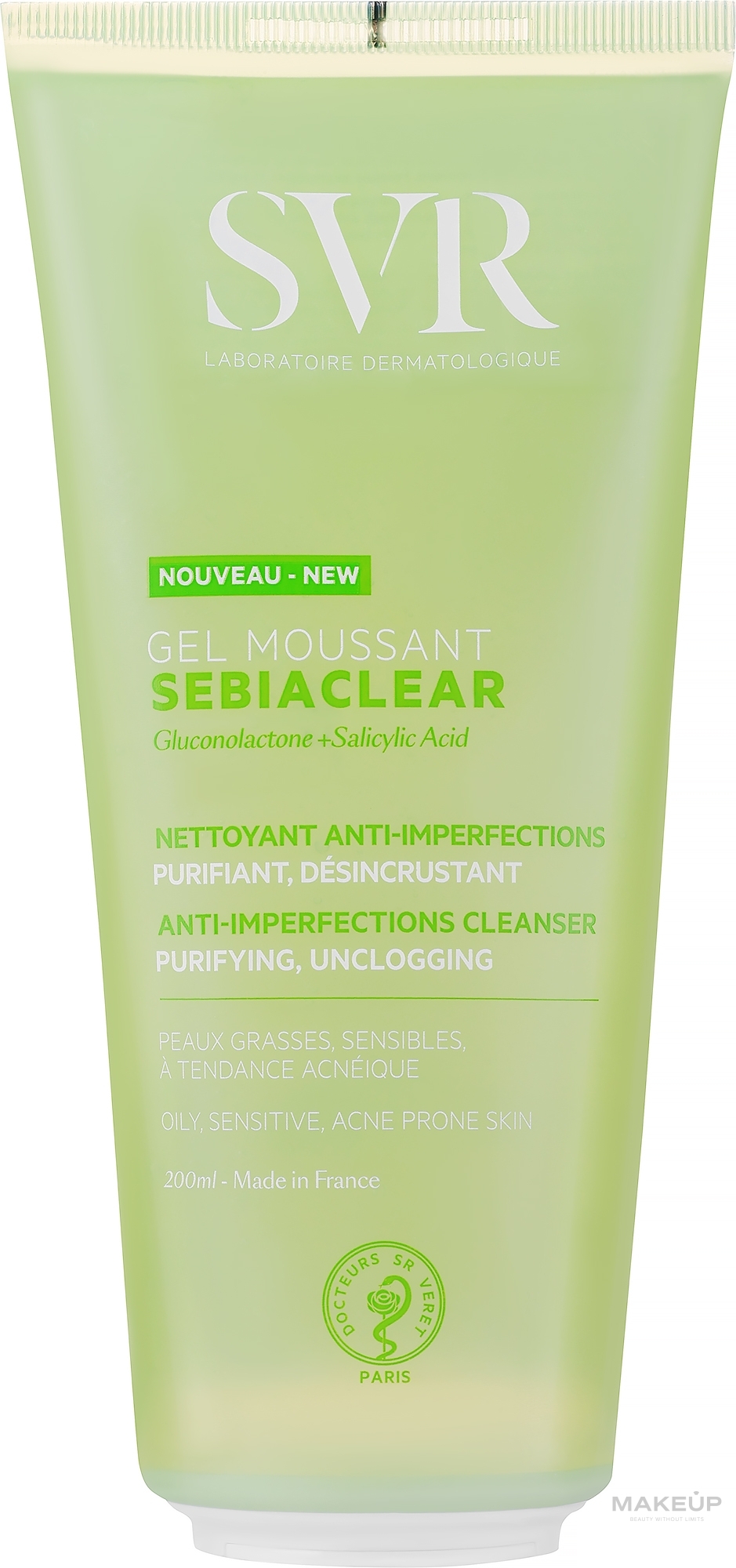 Очищающий гель SVR Sebiaclear Gel Moussant