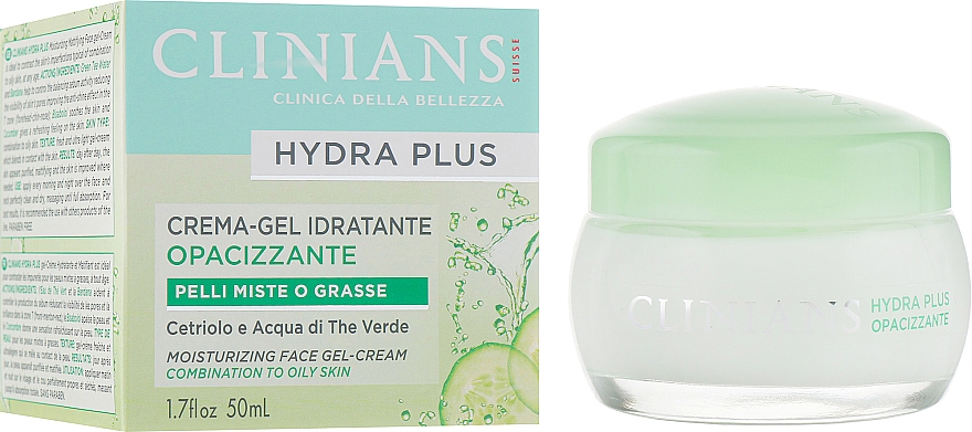 Гель-крем для лица - Clinians Hydra Plus Moisturizing Face Gel-Cream