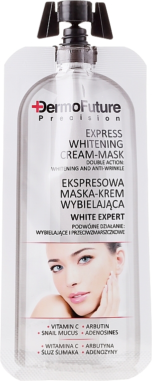 Крем-маска для лица осветляющая - Dermofuture White Expert Cream-mask