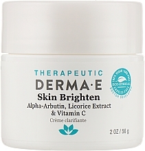 Осветляющий крем для лица с цинком Derma E Therapeutic Topicals Skin Lighten Cream