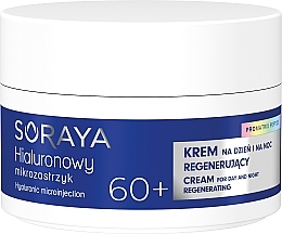 Regeneračný krém na tvár 60+  Soraya Hyaluronic Microinjection Pro Matrix Peptide Regenerating Cream 