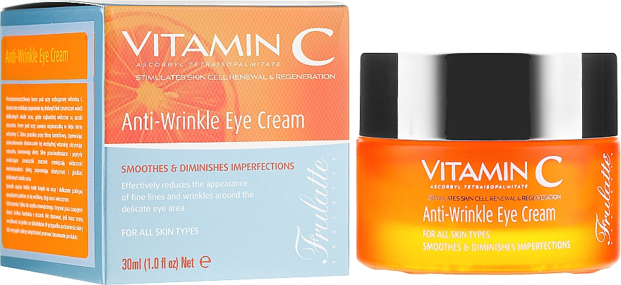 Krém pre viečka, proti vráskam - Frulatte Vitamin C Anti-Wrinkle Eye Cream