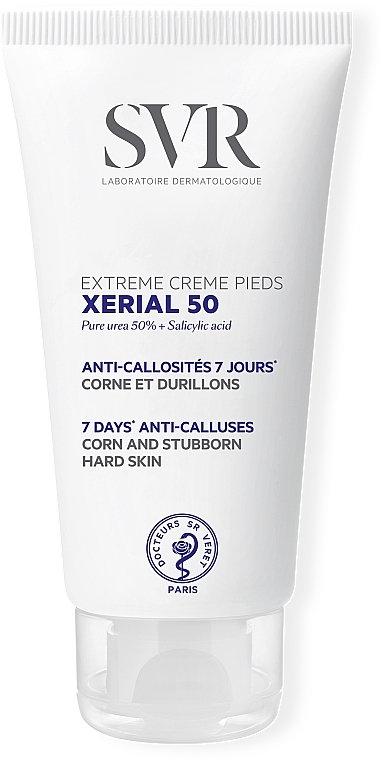 Intenzívny krém na nohy proti zhrubnutiu pokožky nôh a pľuzgierov SVR Xerial 50 Extreme Anti-Callus Feet Cream