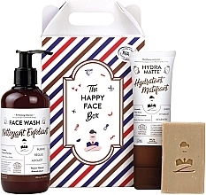 Sada Monsieur Barbier Happy Face Set (cleans/250 ml + cr/75 ml + soap/100 g)