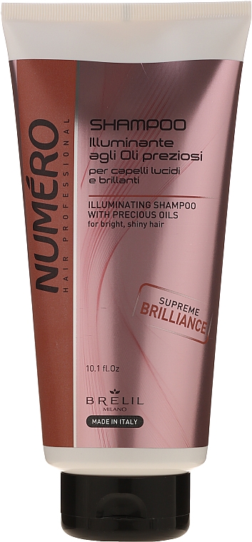 Hårshampoo med Macassar olie og keratin - Brelil Numero Hair Professional Beauty Macassar Oil Shampoo