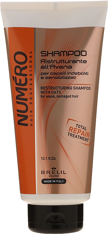 Havreekstrakt shampoo - Brelil Numero Brelil Numero Restructuring Shampoo with Oats