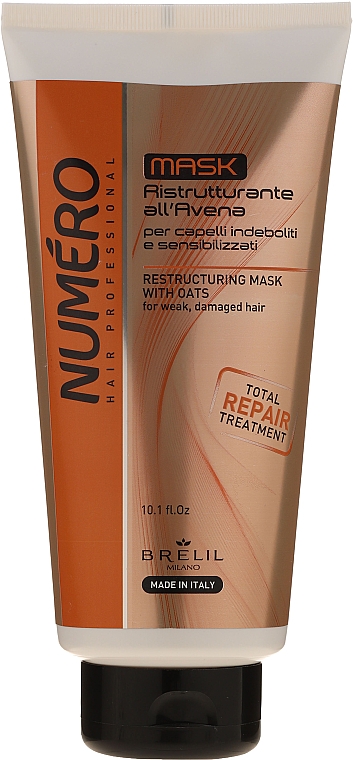 Hårmaske med havreekstrakt - Brelil Numero Total Repair Mask