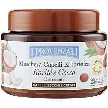 Silkemaske til tørt og normalt hår med sheasmør og kokosolie I Provenzali Karite & Cocco Hair Mask