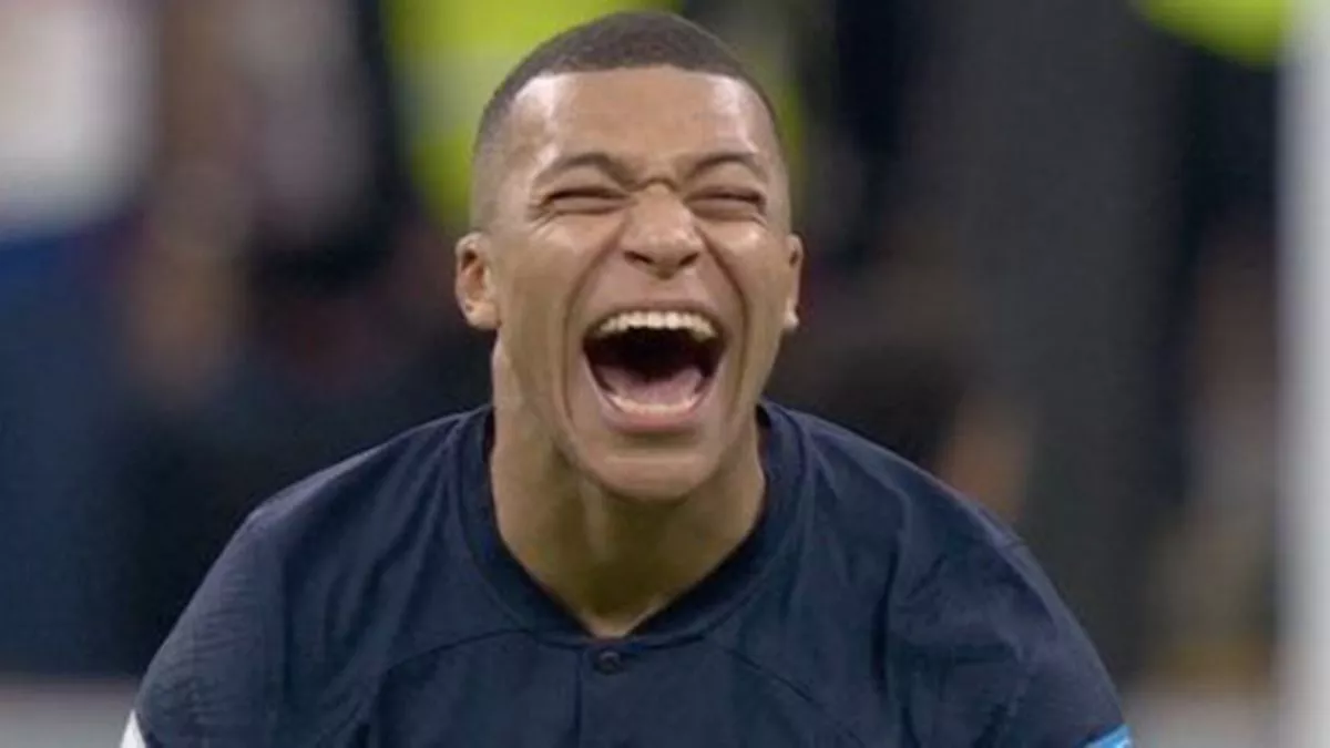 Kylian Mbappe Laughing