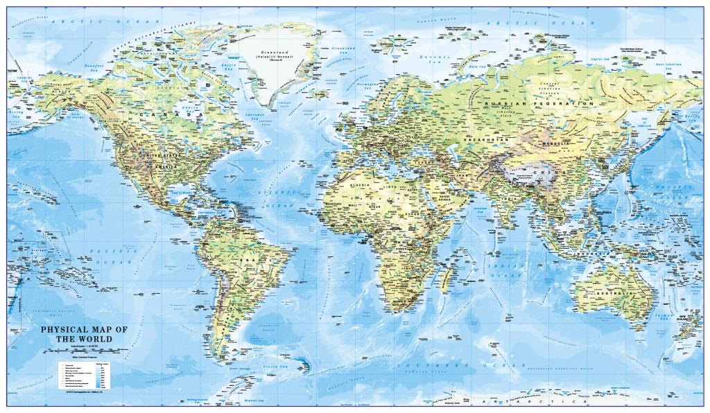 True Scale World Map