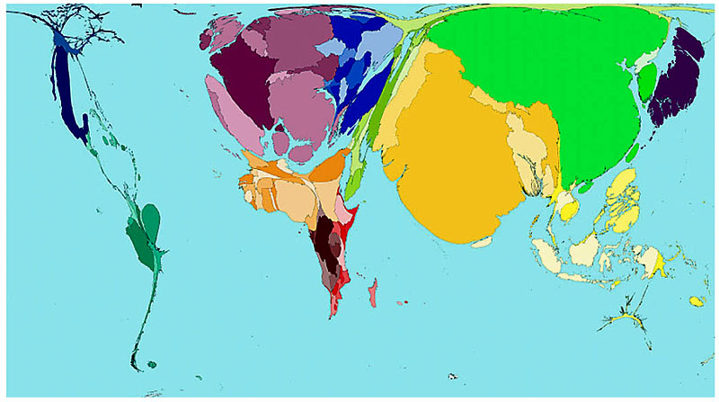 How the world really shapes up | Daily Mail Online