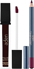 Set Aden Cosmetics (lipstick/7ml + pencil/1.14g)