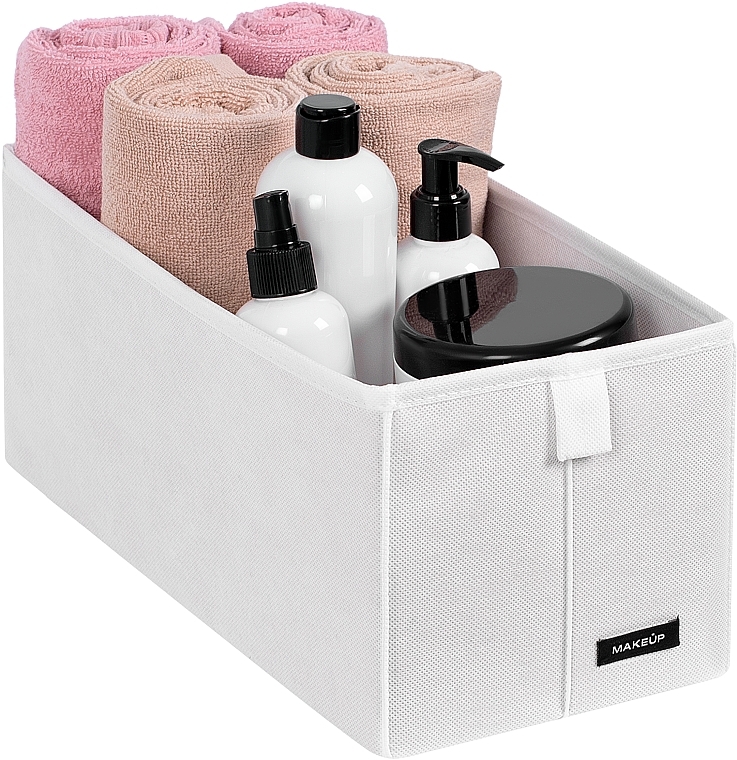 Storage Organiser 'Home', S, white 34x16x16 cm - MAKEUP Drawer Underwear Cosmetic Organizer White