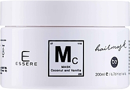 Coconut & Vanilla Hair Mask Essere Hair Mask Nourishing Coconut & Vanilla