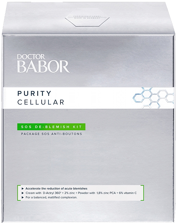 Anti-Acne Set - Babor Doctor Purity Cellular SOS De-Blemish Kit (cr/50ml + powder/5g)