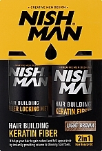 Building Keratin Fiber Set Nishman Hair Building Keratin Fiber (powder/21g + mist/100ml)