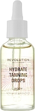 Body Tanning Drops Makeup Revolution Beauty Hydrate Tanning Drops Body