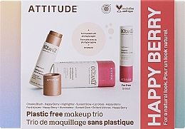 Set Attitude Oceanly Happy Berry Set (highl/8.5g + lip/stick/3.4g + blush/8.5g)