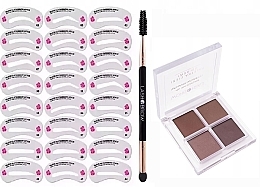 Lash Brow Stamp Brows 24 Palette (br/shadow/5.6g + brush + acc) Brow Set