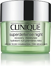 Night Recovery Moisturizing Cream Clinique Superdefense Night Recovery Moisturizer