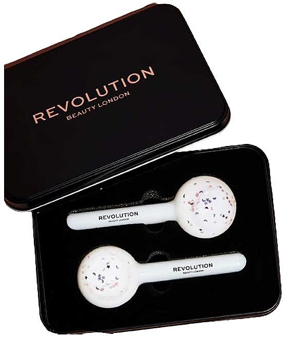 Face Massager - Revolution Beauty Large Milky Moon & Star Ice Globes