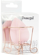 Makeup Sponge with Basket, pink Donegal