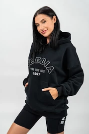 Damen Hoodie Nebbia Branded Oversized Hoodie black