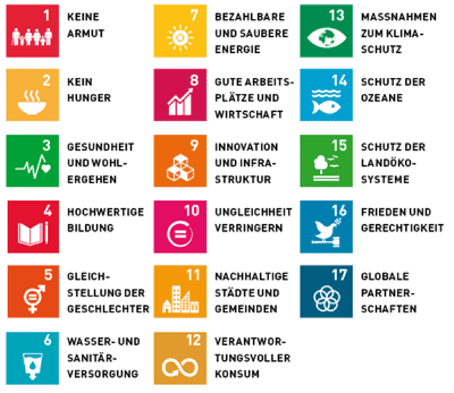 17 Sustainable Development Goals