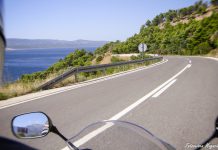 Motorradtour in Kroatien entlang der Küste