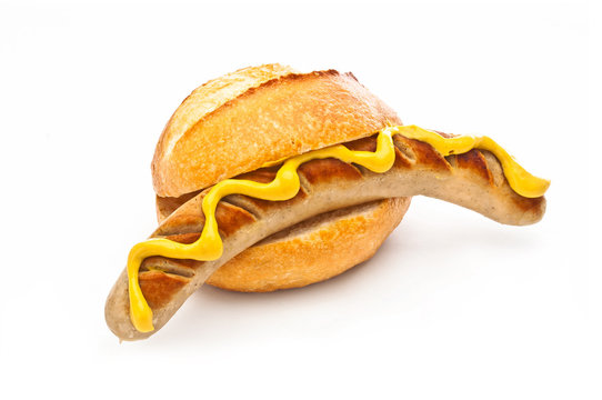 Bratwurst  mit Brötchen