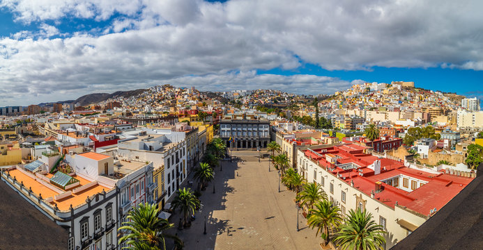 Panoramic view of Las Palmas, Gran Canaria, Canary Islands, Spain