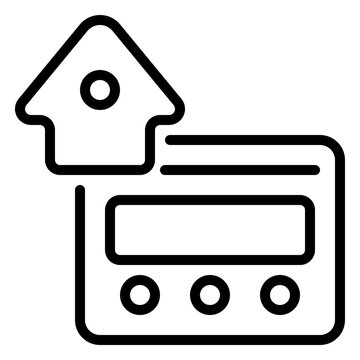 home page icon, line icon style