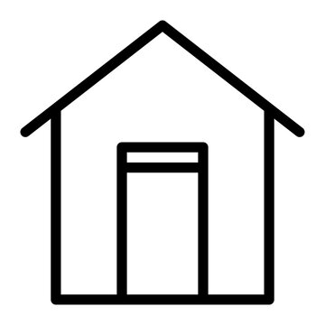 This is the Home icon from the Tools and Construction icon collection with an Outline style